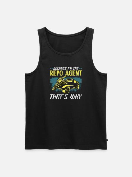 Repo-agent Repo Man Repossession Agent - Men's Premium Organic Tank Top - black