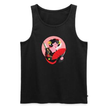 Drama teacher Drama teacher - Men's Premium Organic Tank Top - black - Front - Michal (187cm)