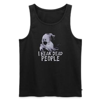 Paranormal Research Halloween Ghost Hunter - Men's Premium Organic Tank Top - black - Front - AI Model Male 178 light (178cm)
