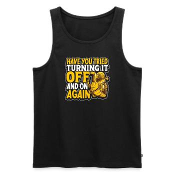 Heart Attack Open Heart Surgery Heart Surgery Gift - Men's Premium Organic Tank Top - black - Front - Michal (187cm)