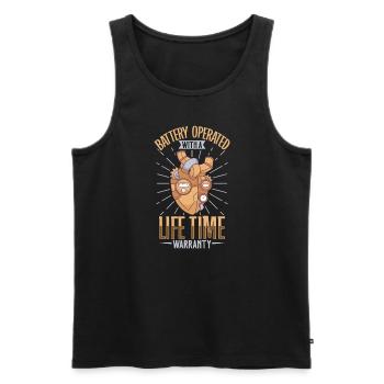 Heart Attack Open Heart Surgery Heart Surgery Gift - Men's Premium Organic Tank Top - black - Front - Michal (187cm)