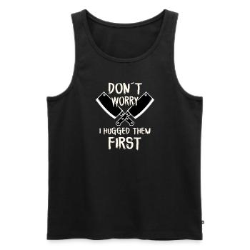 Butcher Butcher Meat Meat Cutter - Men's Premium Organic Tank Top - black - Front - AI Model Male 178 light (178cm)