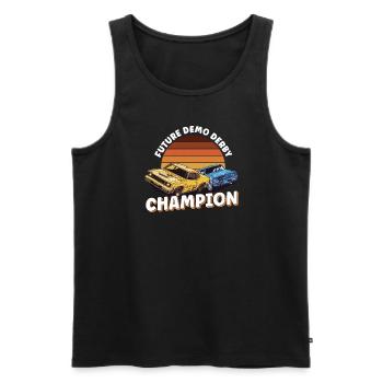 Demo Derby Demolition Derby Demolition Derby - Men's Premium Organic Tank Top - black - Front - AI Model Male 178 light (178cm)