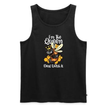 Honey beekeeping Beekeepers Honey bee apiary - Men's Premium Organic Tank Top - black - Front - Michal (187cm)