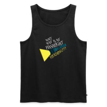 Paranormal Research Halloween Ghost Hunter - Men's Premium Organic Tank Top - black - Front - AI Model Male 178 light (178cm)