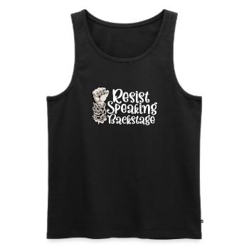 Drama teacher Drama teacher - Men's Premium Organic Tank Top - black - Front - Michal (187cm)
