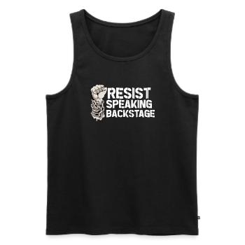 Drama teacher Drama teacher - Men's Premium Organic Tank Top - black - Front - Michal (187cm)