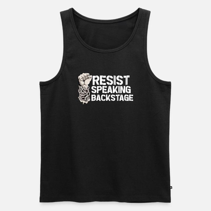 Theaterlehrer Schauspiellehrer - Männer Premium Bio Tank Top - Schwarz