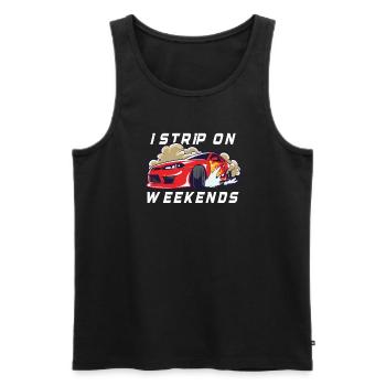 Race Car Dirt Track Racing Funny Racer Race Car - Men's Premium Organic Tank Top - black - Front - Michal (187cm)