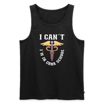 Nurse Nursing Clinic Paramedic - Men's Premium Organic Tank Top - black - Front - Michal (187cm)