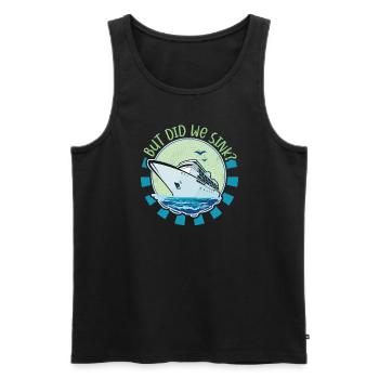 Boating Dad Boat Captain Pontoon Sailor Cruising - Männer Premium Bio Tank Top - Schwarz - Vorne - Michal (187cm)