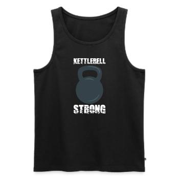 Bodybuilding Powerlifting Weightlifting Fitness - Männer Premium Bio Tank Top - Schwarz - Vorne - AI Model Male 178 light (178cm)