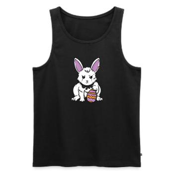 Gothic Rabbit Gothic Rabbit Gothic Easter Emo Goth - Men's Premium Organic Tank Top - black - Front - AI Model Male 178 light (178cm)