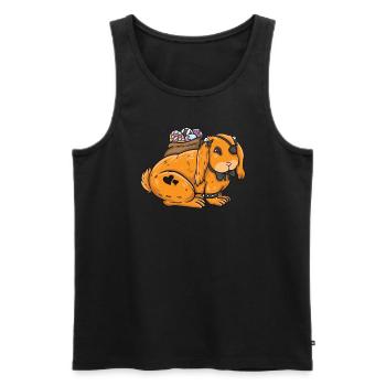 Gothic Rabbit Gothic Rabbit Gothic Easter Emo Goth - Men's Premium Organic Tank Top - black - Front - AI Model Male 178 light (178cm)