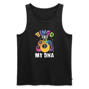 Bingo Card Game Grandma Bingo Player Bingo Cards - Men's Premium Organic Tank Top - black - Front - Michal (187cm)