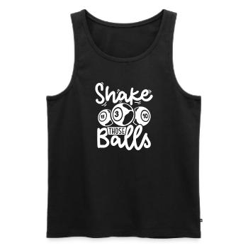 Bingo Card Game Grandma Bingo Player Bingo Cards - Men's Premium Organic Tank Top - black - Front - Michal (187cm)