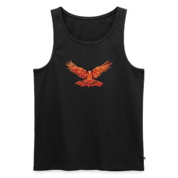 Phoenix Bird Mythical Creatures - Men's Premium Organic Tank Top - black - Front - Michal (187cm)