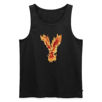 Phoenix Bird Mythical Creatures - Men's Premium Organic Tank Top - black - Front - Michal (187cm)