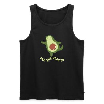 funny Avocado avocado pun avocado lover - Männer Premium Bio Tank Top - Schwarz - Vorne - AI Model Male 178 light (178cm)
