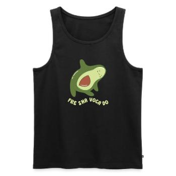 funny Avocado avocado pun avocado lover - Männer Premium Bio Tank Top - Schwarz - Vorne - AI Model Male 178 light (178cm)