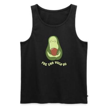 funny Avocado avocado pun avocado lover - Männer Premium Bio Tank Top - Schwarz - Vorne - AI Model Male 178 light (178cm)