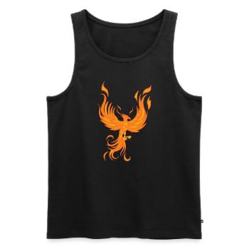 Phoenix Bird Mythical Creatures - Men's Premium Organic Tank Top - black - Front - Michal (187cm)