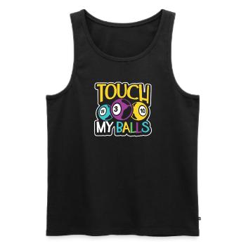 Bingo Card Game Grandma Bingo Player Bingo Cards - Men's Premium Organic Tank Top - black - Front - Michal (187cm)