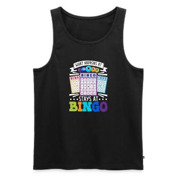 Bingo Card Game Grandma Bingo Player Bingo Cards - Men's Premium Organic Tank Top - black - Front - Michal (187cm)