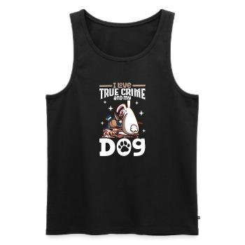 True Crime Murder Spy Crime Intérêt Idée cadeau - Débardeur bio Premium Homme - noir - Devant - Michal (187cm)
