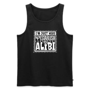True Crime Murder Spy Crime Intérêt Idée cadeau - Débardeur bio Premium Homme - noir - Devant - Michal (187cm)