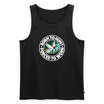 Duck Hunt Duck Hunter Bird Hunting Duck Hunting - Men's Premium Organic Tank Top - black - Front - AI Model Male 178 light (178cm)