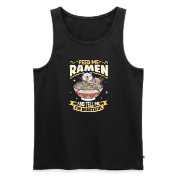 Ramen Fan Japanese Food Ramen Girl Japanese Noodle - Männer Premium Bio Tank Top - Schwarz - Vorne - Michal (187cm)