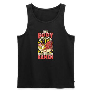 Ramen Fan Japanese Food Ramen Girl Japanese Noodle - Männer Premium Bio Tank Top - Schwarz - Vorne - Michal (187cm)