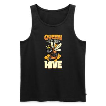 Honey bee beekeeping beekeeper honey bee apiary - Men's Premium Organic Tank Top - black - Front - Michal (187cm)