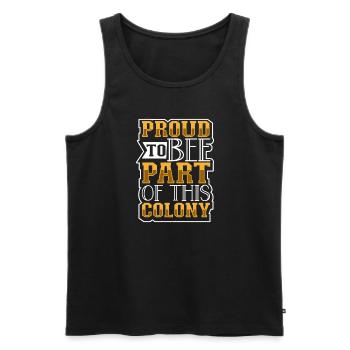 Honey bee beekeeping beekeeper honey bee apiary - Men's Premium Organic Tank Top - black - Front - Michal (187cm)