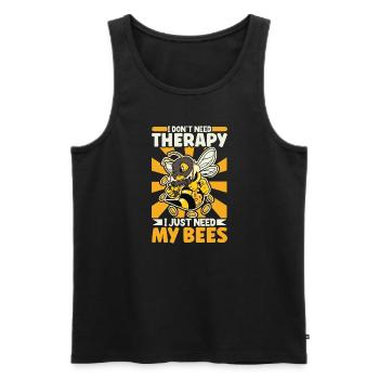 Honigbienen-imkerei Imker Honigbienen-bienenhaus - Männer Premium Bio Tank Top - Schwarz - Vorne - Michal (187cm)