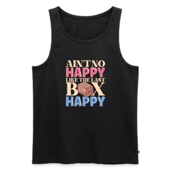 Postal clerk Postlady Postman Post Office - Men's Premium Organic Tank Top - black - Front - AI Model Male 178 light (178cm)