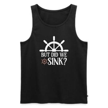 Boating Dad Boat Captain Pontoon Sailor Cruising - Männer Premium Bio Tank Top - Schwarz - Vorne - Michal (187cm)