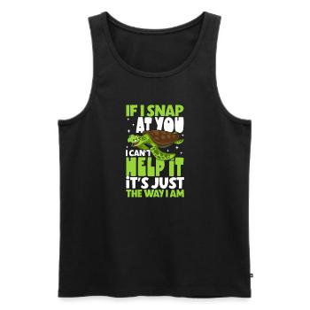 Boxer Boxing Turtle Turtles Sea Ocean Reptile - Männer Premium Bio Tank Top - Schwarz - Vorne - AI Model Male 178 light (178cm)