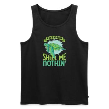 Boxer Boxing Turtle Turtles Sea Ocean Reptile - Männer Premium Bio Tank Top - Schwarz - Vorne - AI Model Male 178 light (178cm)