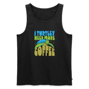 Boxer Boxing Turtle Turtles Sea Ocean Reptile - Männer Premium Bio Tank Top - Schwarz - Vorne - AI Model Male 178 light (178cm)