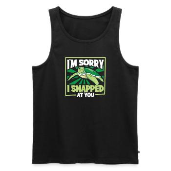 Boxer Boxing Turtle Turtles Sea Ocean Reptile - Männer Premium Bio Tank Top - Schwarz - Vorne - AI Model Male 178 light (178cm)