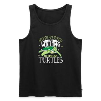 Boxer Boxing Turtle Turtles Sea Ocean Reptile - Männer Premium Bio Tank Top - Schwarz - Vorne - AI Model Male 178 light (178cm)