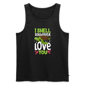 Boxer Boxing Turtle Turtles Sea Ocean Reptile - Männer Premium Bio Tank Top - Schwarz - Vorne - AI Model Male 178 light (178cm)
