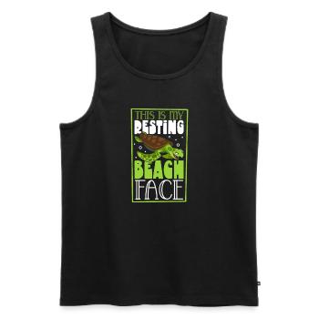 Boxer Boxing Turtle Turtles Sea Ocean Reptile - Männer Premium Bio Tank Top - Schwarz - Vorne - AI Model Male 178 light (178cm)