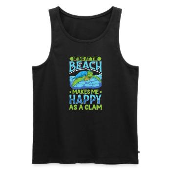Boxer Boxing Turtle Turtles Sea Ocean Reptile - Männer Premium Bio Tank Top - Schwarz - Vorne - AI Model Male 178 light (178cm)