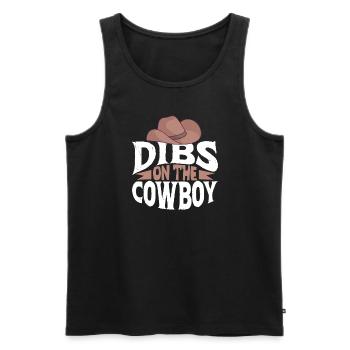 Cowboy Barn Bull Rider Rodeo Country Western - Männer Premium Bio Tank Top - Schwarz - Vorne - AI Model Male 178 light (178cm)