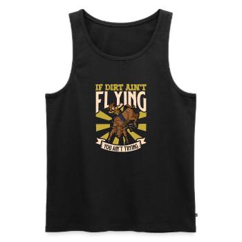 Cowboy Barn Bull Rider Rodeo Country Western - Männer Premium Bio Tank Top - Schwarz - Vorne - AI Model Male 178 light (178cm)