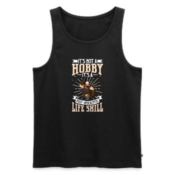 Blacksmith Metalworker Bladesmith Metal - Men's Premium Organic Tank Top - black - Front - Michal (187cm)
