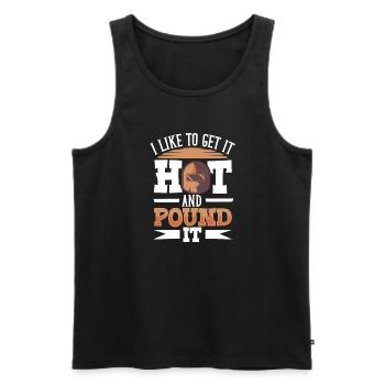 Blacksmith Metalworker Bladesmith Metal - Men's Premium Organic Tank Top - black - Front - Michal (187cm)
